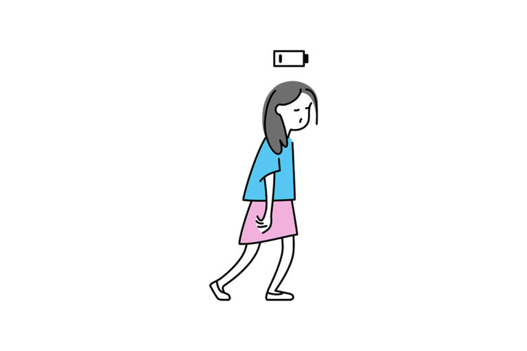 Woman with low energy